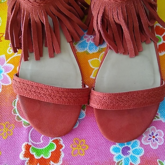 Forever 21 Fringed Suede Flat Sandals - Picture 8 of 8
